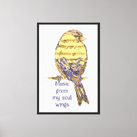 Musik gibt meinem Soul Wings Bird Freednotes