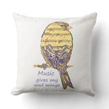 Musik gibt meinem Soul Wings Inspiration Quote Bir