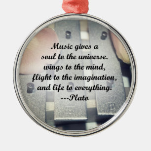 Musik gibt Soulglocken-Rosenentwurf Ornament Aus Metall