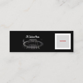 Musik/Gitarrist - QR CODE Mini Visitenkarte