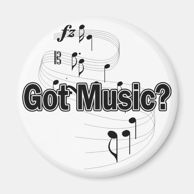 Musik got (Anmerkungen) Magnet (Vorne)