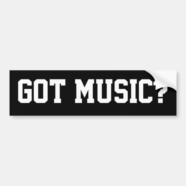 Musik got? autoaufkleber (Vorne)