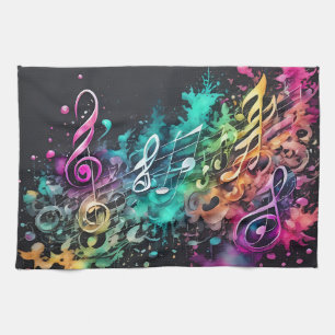Musik Graffiti Geschirrtuch