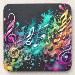 Musik Graffiti Getränkeuntersetzer