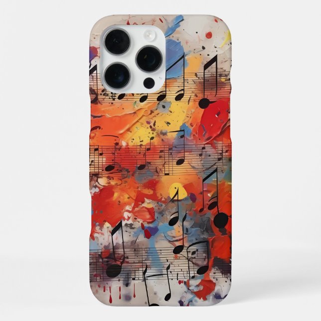 Musik Graffiti iPhone Hülle (Rückseite)