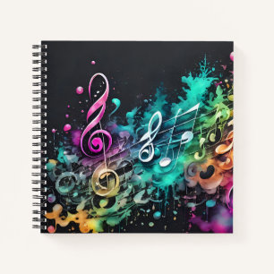 Musik Graffiti Notizbuch