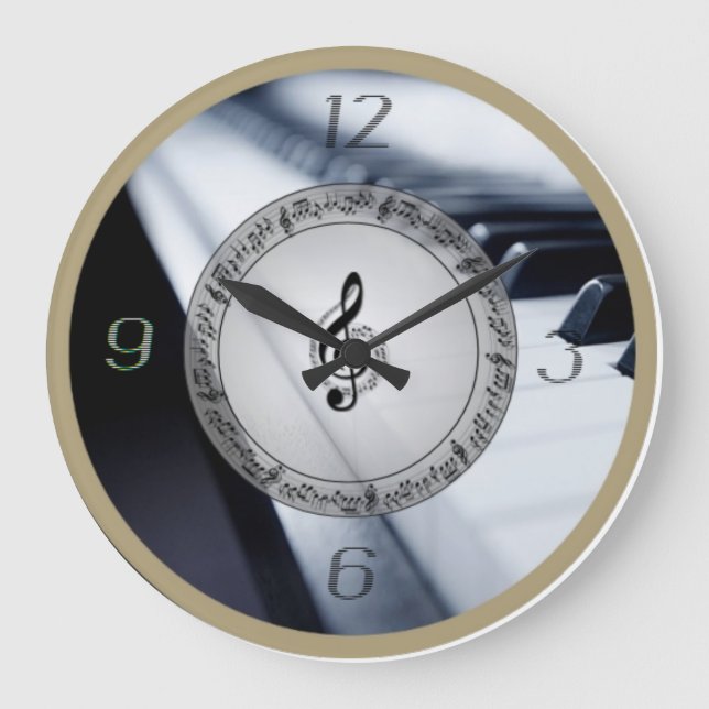 Musik Große Wanduhr (Vorderseite)