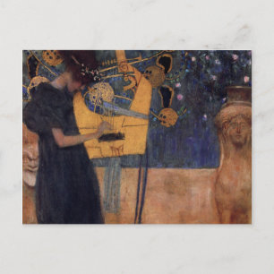 Musik - Gustav Klimt Postkarte