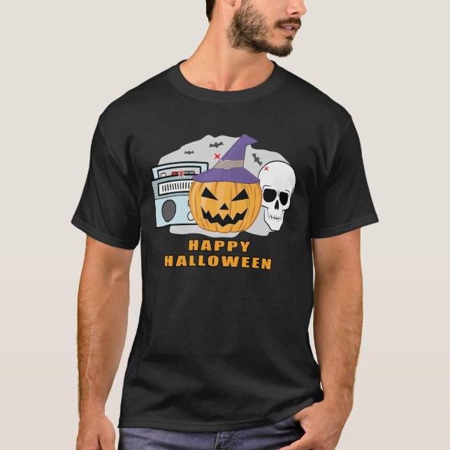 Musik Halloween T-Shirt (Vorderseite)