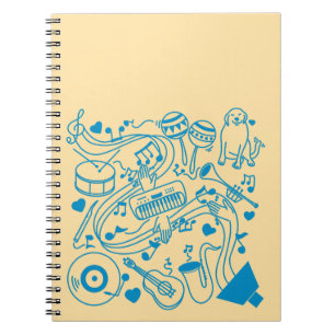 Musik-Hands - ASL-Design Notizblock