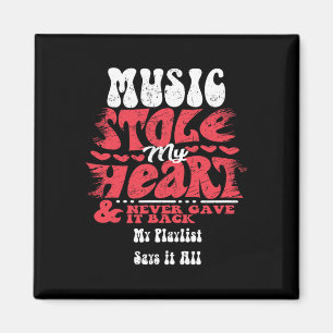 Musik hat mein Herz gestohlen ~ Lustiger Valentins Magnet