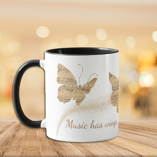 Musik hat Schmetterling Tasse (Von Creator hochgeladen)