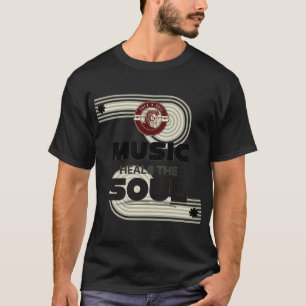 Musik heilt die Seele Zitat Design T-Shirt