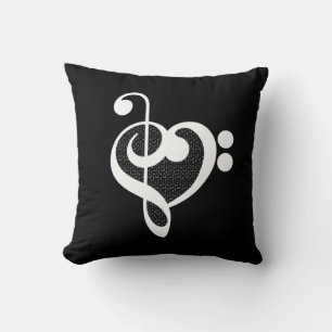 Musik Herz - Ich liebe Musik Kissen