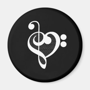 Musik Herz - Ich liebe Musik Magnet