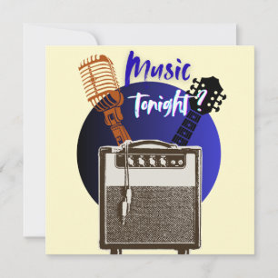 Musik Heute Abend ? Feiertagskarte