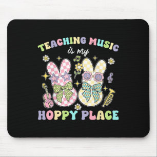 Musik-Hoppy Place Bunny Ostertage Resur Mousepad