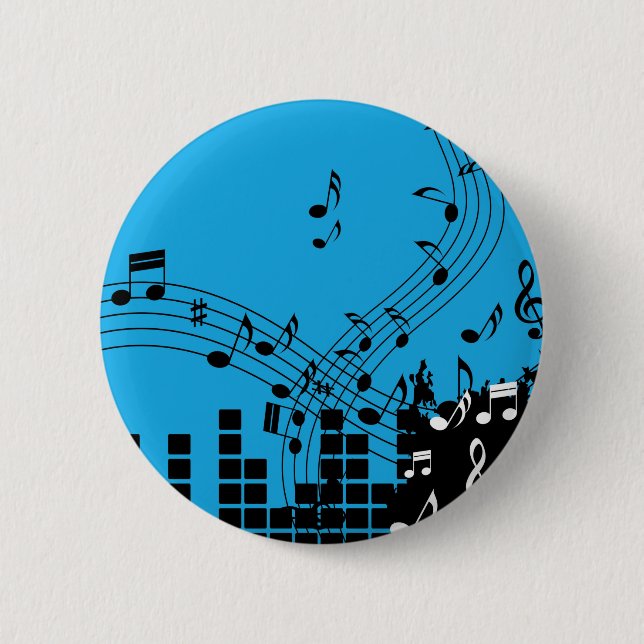 Musik-Illustrationsknopf Button (Vorderseite)