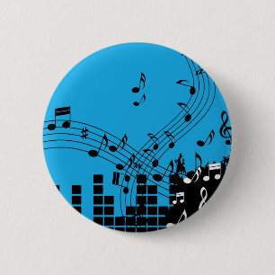 Musik-Illustrationsknopf Button