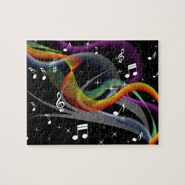 Musik-Illustrationspuzzlespiel Puzzle (Horizontal)