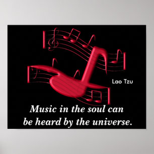 Musik im Soul - Kunstposter Poster