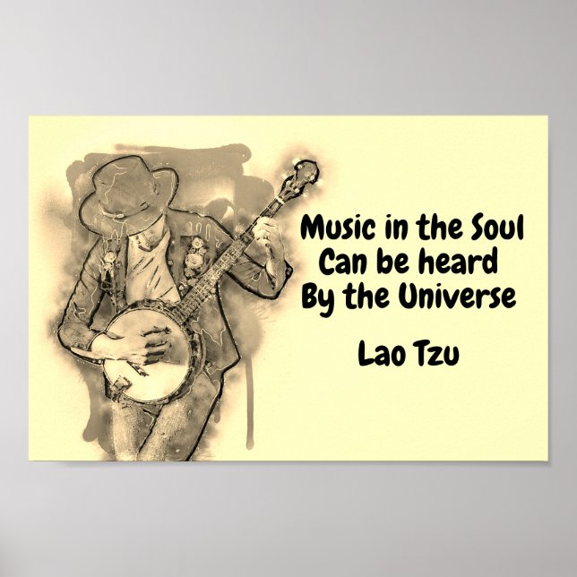 Musik im Soul-Poster Poster (Vorne)