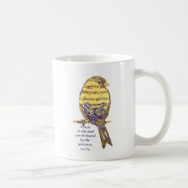 Musik im Soul Quote & Musiknote Bird Kaffeetasse