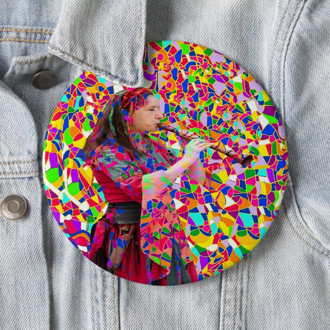 Musik in Farbe Button (Beispiel)