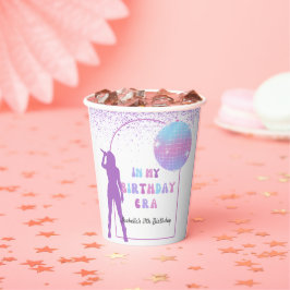 Musik in meiner Geburtstagszeit Lila Geburtstagspa Pappbecher