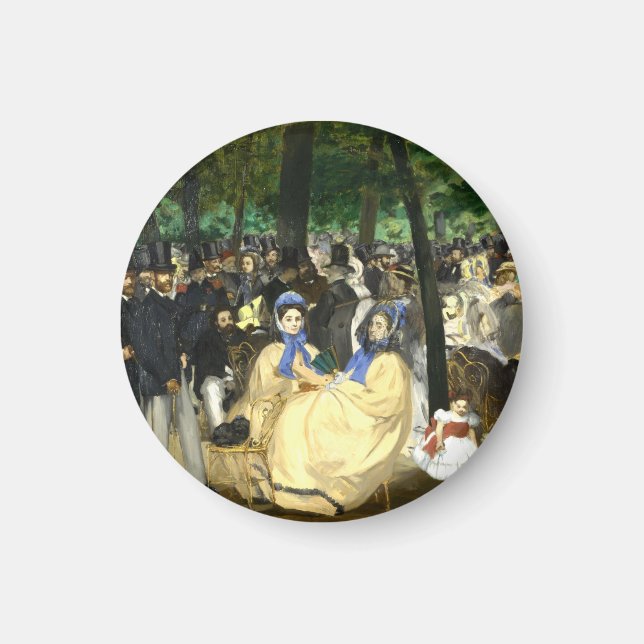 Musik in Tullerias Edouard Manet Magnet (Vorne)