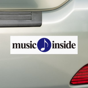 Musik innen autoaufkleber