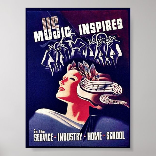 Musik Inspiriere Poster (Vorne)
