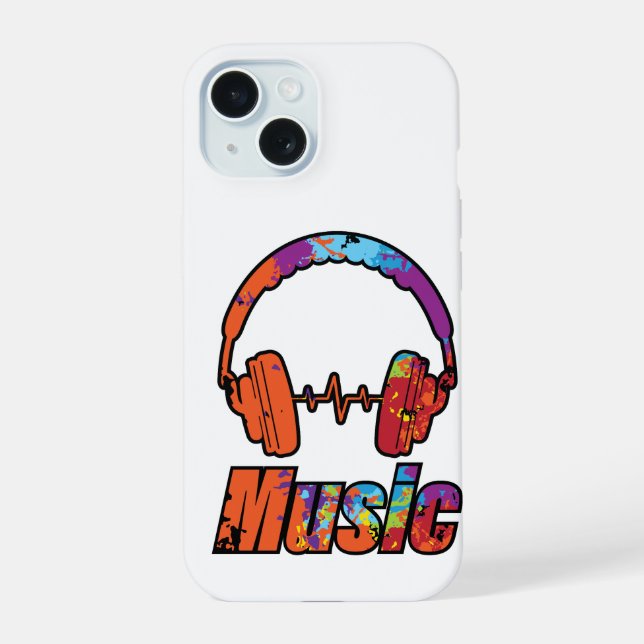 Musik iPhone 15 Hülle (Rückseite)