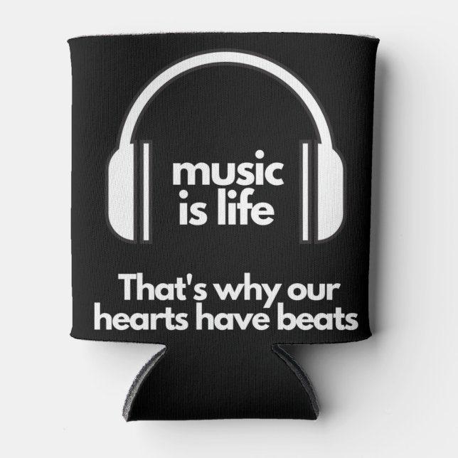 Musik ist das Leben Dosenkühler (Vorderseite)