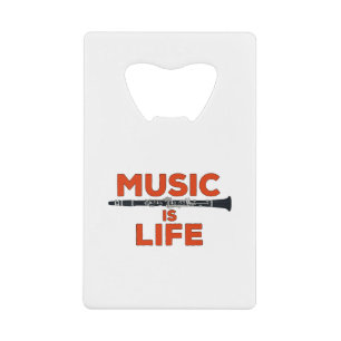 Musik ist das Leben Geldbeutel Flaschenöffner