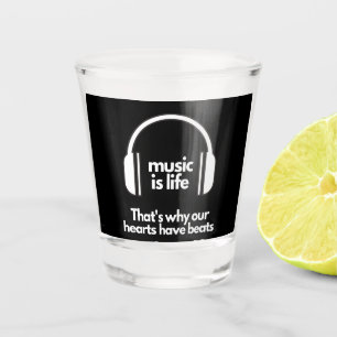 Musik ist das Leben Schnapsglas