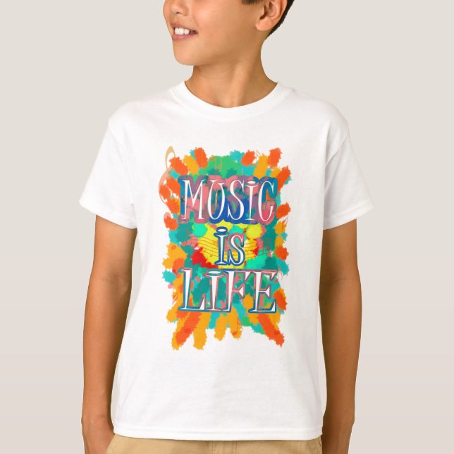 Musik ist das Leben T-Shirt (Vorderseite)
