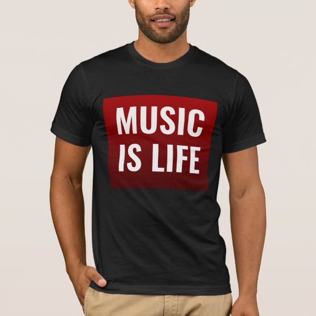 Musik ist das Leben T-Shirt (Vorderseite)