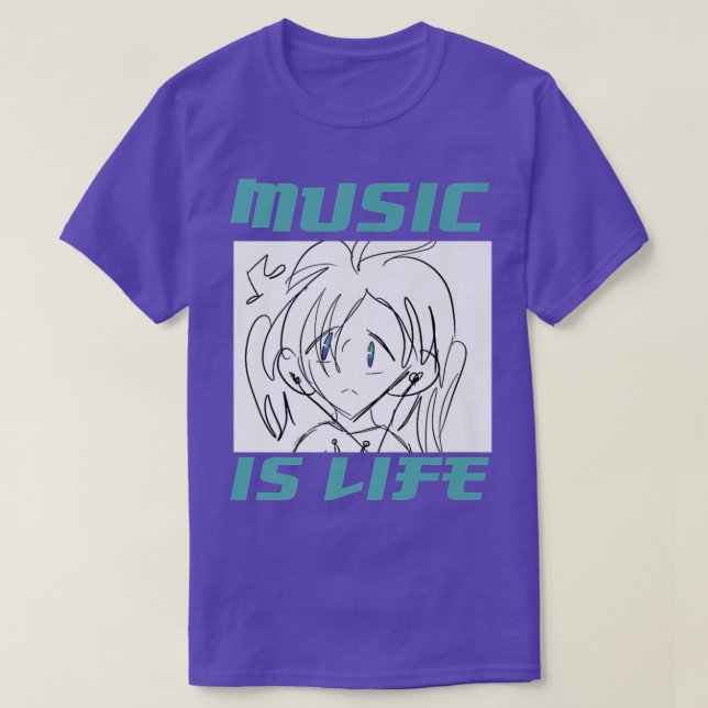 Musik ist das Leben T-Shirt (Design vorne)