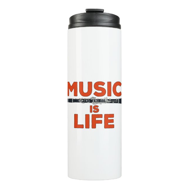 Musik ist das Leben Thermosbecher (Vorderseite)