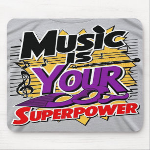 Musik ist deine Superkraft Mousepad