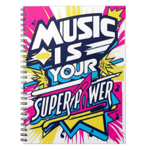 Musik ist deine Supermacht Notizblock