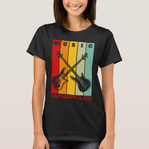 Musik ist der Bass von meiner Happy Place Music Gi T-Shirt