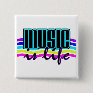 Musik ist der Knopf Leben Button