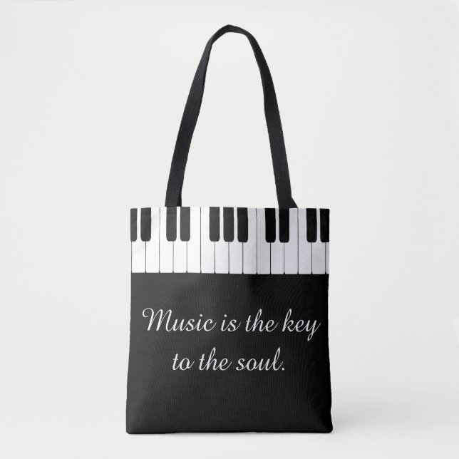 Musik ist der Schlüssel zur Soul-Klavier-Tasche (Vorderseite)