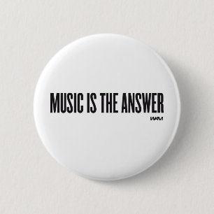Musik ist die Antwort Button