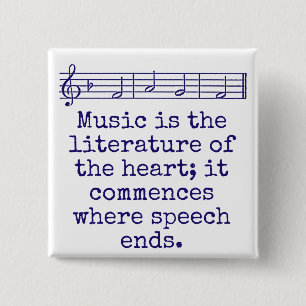 Musik ist die Literatur der Kunst - Musikangebot Button
