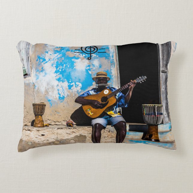 Musik ist die Medizin des Geistes Dekokissen (Vorderseite)