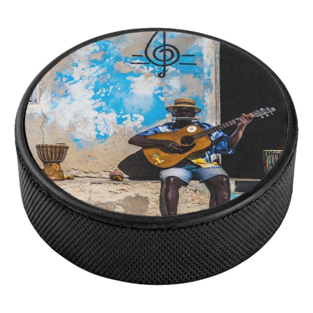 Musik ist die Medizin des Geistes Eishockey Puck (3/4)