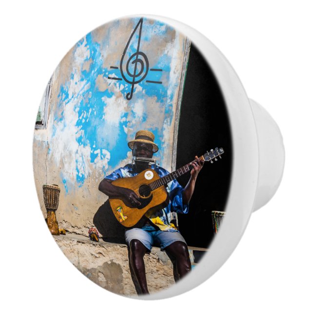 Musik ist die Medizin des Geistes Keramikknauf (Rechts)